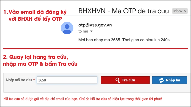 Nhập m&atilde; OTP