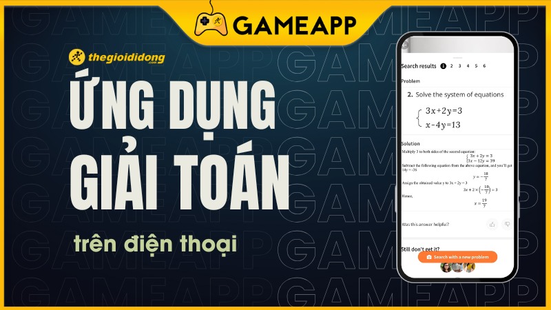 ứng dụng giải toán