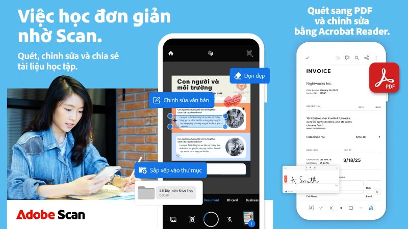 Adobe Scan - Ứng dụng scan t&agrave;i liệu tiện lợi v&agrave; th&ocirc;ng minh