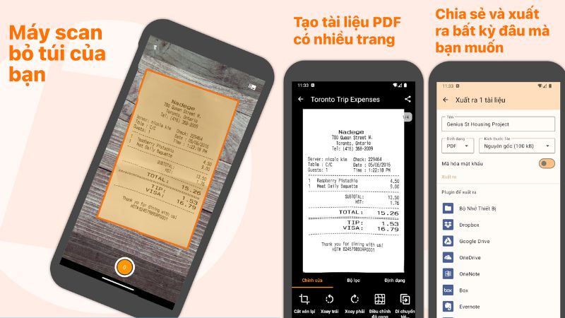 Genius Scan - Ứng dụng scan t&agrave;i liệu nhanh, gọn, dễ d&ugrave;ng