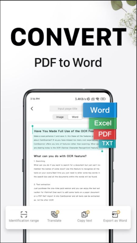 Chuyển đổi PDF sang Word