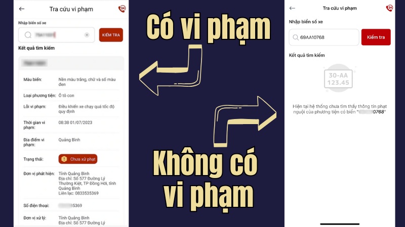 Kết quả tra cứu
