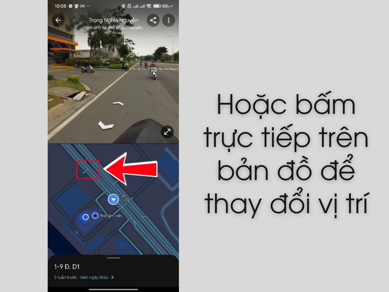 Bấm trực tiếp tr&ecirc;n bản đồ để thay đổi vị tr&iacute;