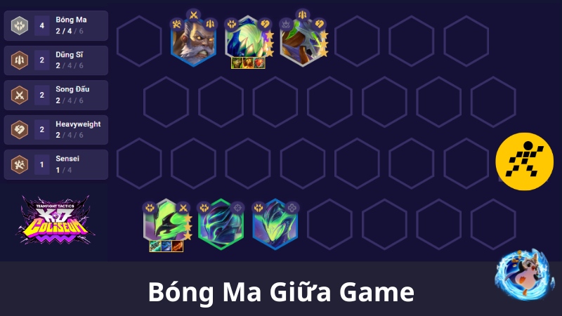 C&aacute;ch chơi đội h&igrave;nh B&oacute;ng Ma ĐTCL M&ugrave;a 15 Giữa Game