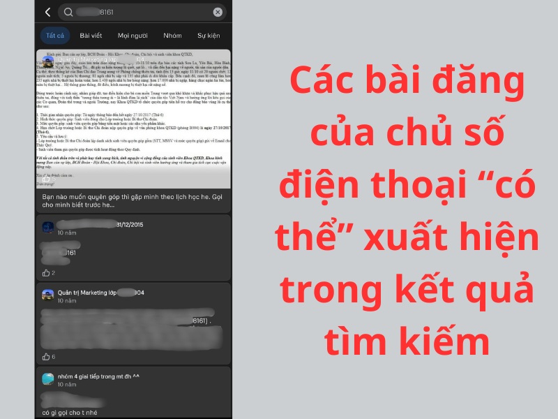 Facebook sẽ hiển thị kết quả phù hợp kèm tên và ảnh đại diện Facebook sẽ hiển thị kết quả phù hợp kèm tên và ảnh đại diện