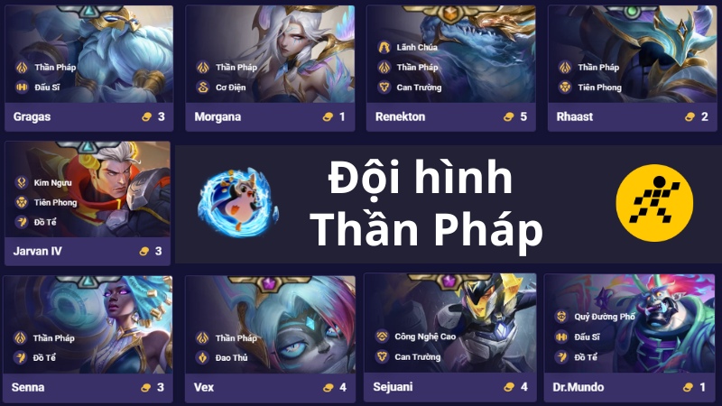 Đội h&igrave;nh Thần Ph&aacute;p ĐTCL M&ugrave;a 14