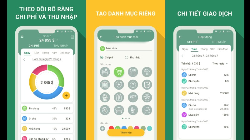 Quản l&yacute; tiền: theo d&otilde;i chi ph&iacute;