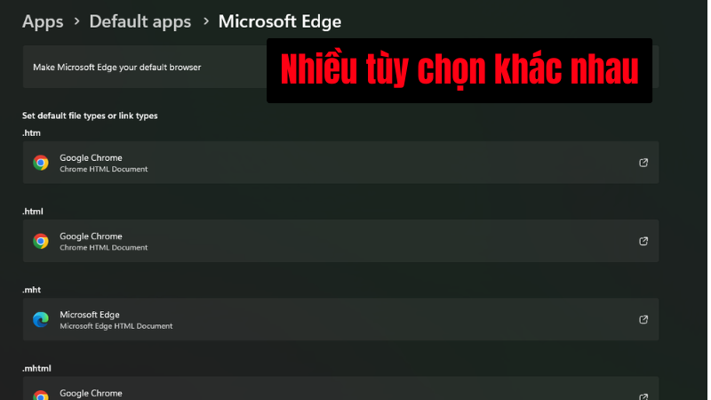 Nhiều tùy chọn như .html, .htm, HTTP, HTTPS, PDF,.... Nhiều tùy chọn như .html, .htm, HTTP, HTTPS, PDF,....
