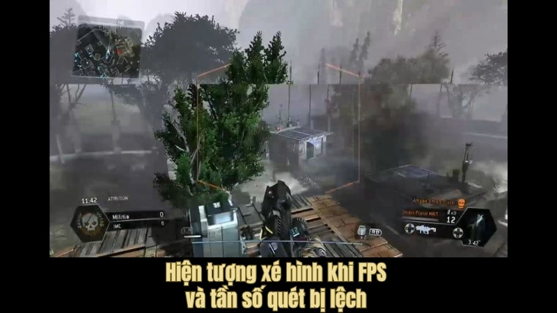 Nếu FPS cao hơn tần số qu&eacute;t