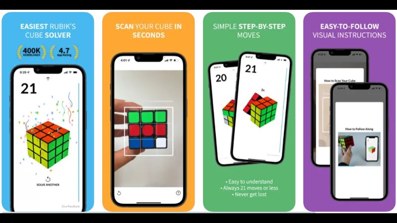 21 Moves – Ứng dụng giải Rubik trong 21 bước 21 Moves – Ứng dụng giải Rubik trong 21 bước
