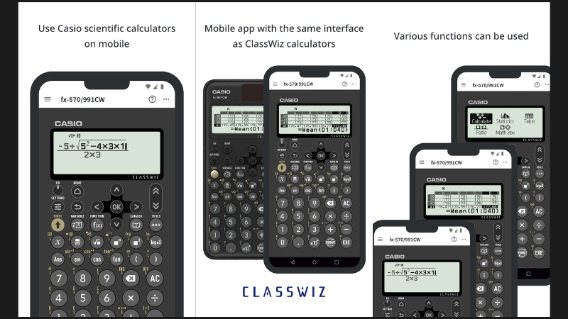 Casio ClassPad/Classwiz Calc App