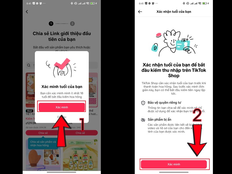  X&aacute;c minh độ tuổi