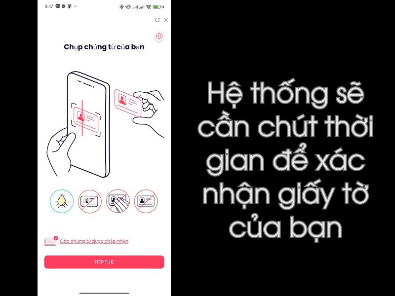 Chụp ảnh 2 mặt trước sau của Căn cước c&ocirc;ng d&acirc;n