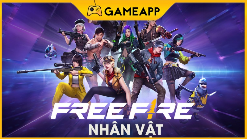 Danh s&aacute;ch nh&acirc;n vật Free Fire cập nhật mới nhất 