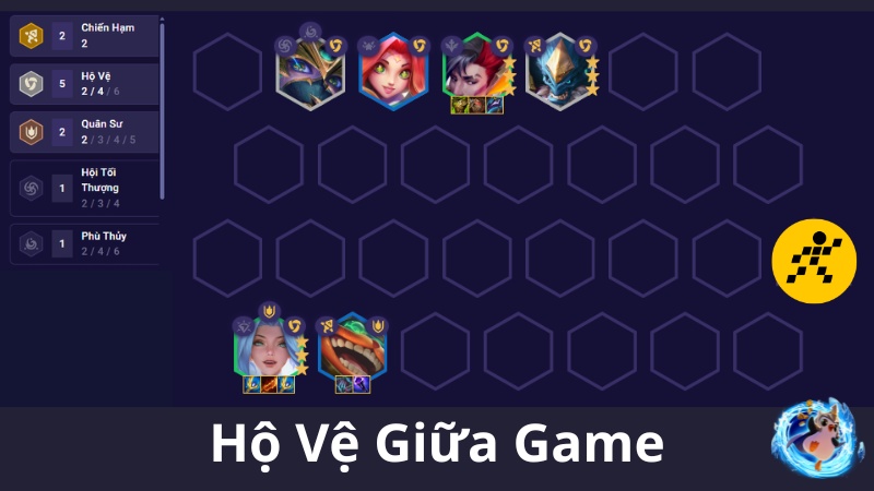 C&aacute;ch chơi đội h&igrave;nh Hộ Vệ ĐTCL M&ugrave;a 15 Giữa Game