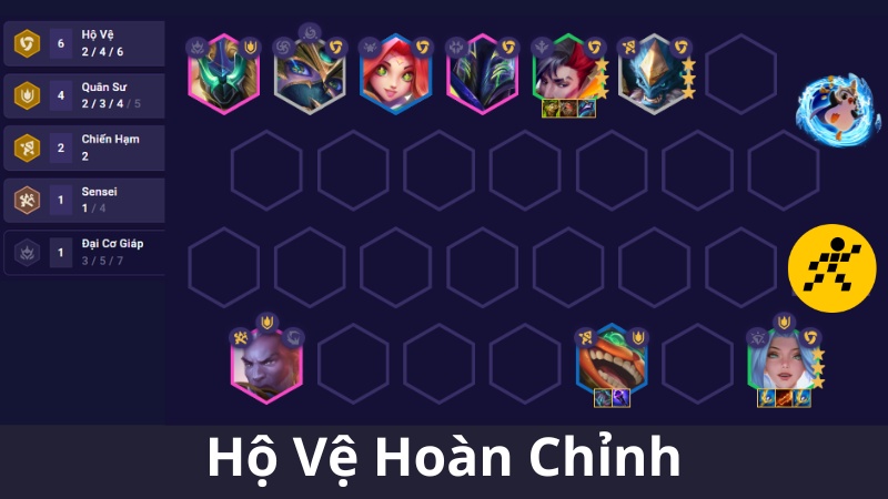 Cách chơi đội hình Hộ Vệ ĐTCL Mùa 15 cuối Game