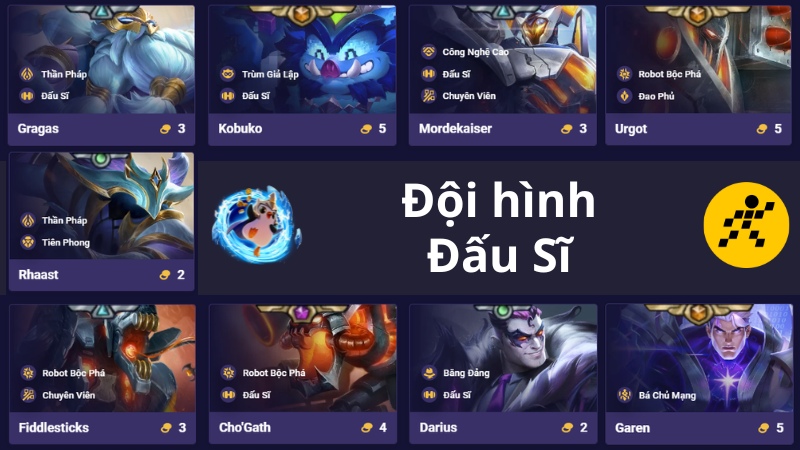 C&aacute;ch chơi đội h&igrave;nh Đấu Sĩ ĐTCL M&ugrave;a 14 