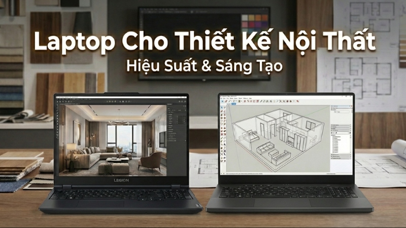 Laptop l&yacute; tưởng cho d&acirc;n thiết kế nội thất