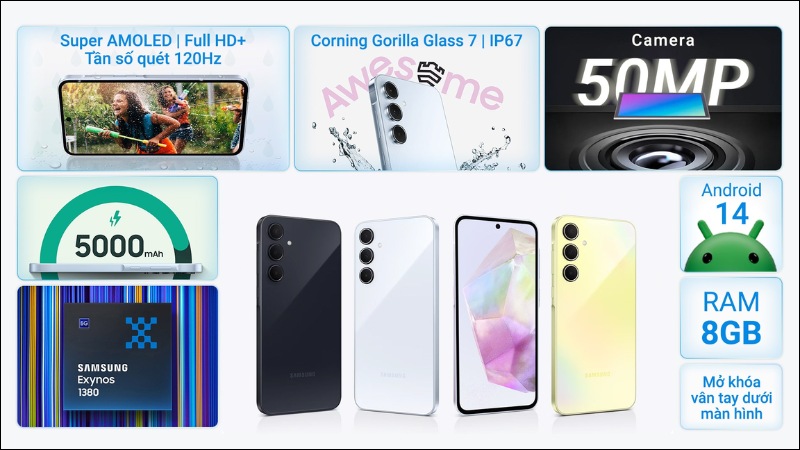 Điện thoại Samsung Galaxy A35 5G