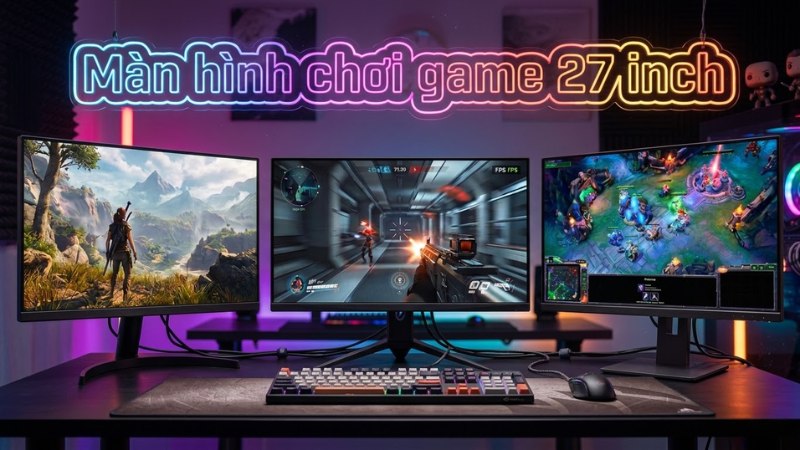 Top m&agrave;n h&igrave;nh chơi game 27 inch 144hz tần số qu&eacute;t cao tốt nhất