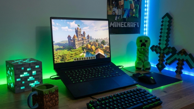 Laptop gaming để chơi Minecraft