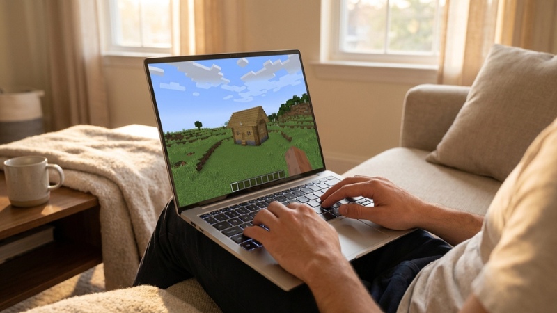 Laptop văn ph&ograve;ng thế hệ mới - vẫn chơi được Minecraft tốt
