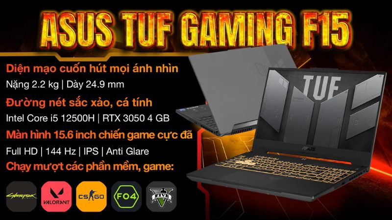 Asus TUF Gaming F15 FX507ZC4