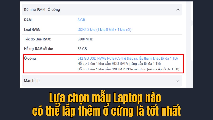 Lựa chọn mẫu Laptop nào có thể lắp thêm ổ cứng là tốt nhất Lựa chọn mẫu Laptop nào có thể lắp thêm ổ cứng là tốt nhất
