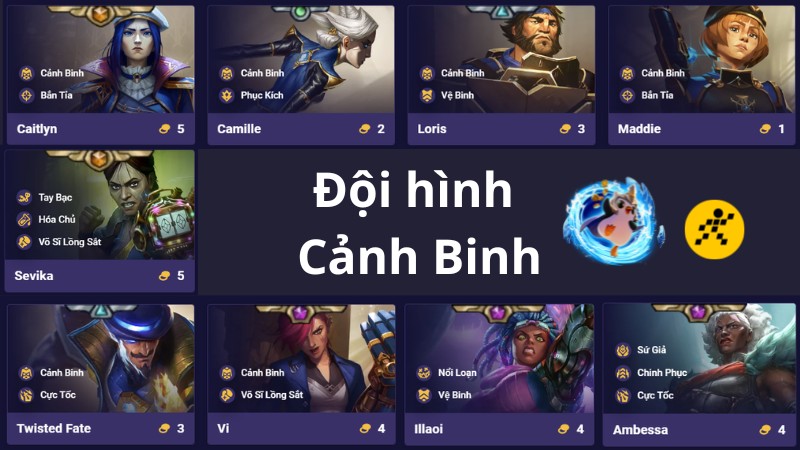 C&aacute;ch chơi đội h&igrave;nh Cảnh Binh DTCL M&ugrave;a 13 Giữa Game