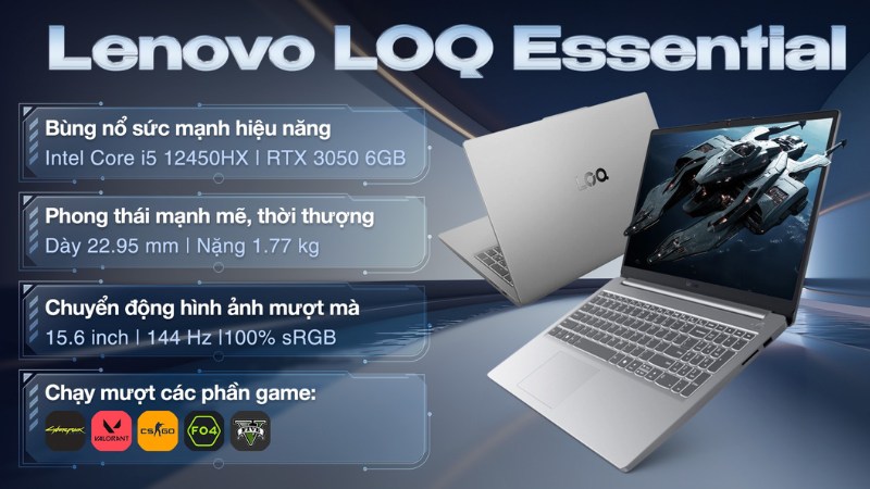Laptop Lenovo Gaming LOQ 15IAX9E - 83LK0079VN Laptop Lenovo Gaming LOQ 15IAX9E - 83LK0079VN