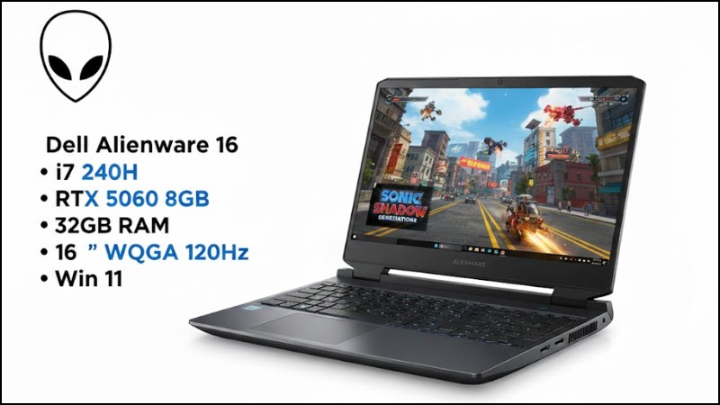 Laptop Dell Gaming Alienware 16 Aurora AC16250 - C7H321W11II5060 Laptop Dell Gaming Alienware 16 Aurora AC16250 - C7H321W11II5060