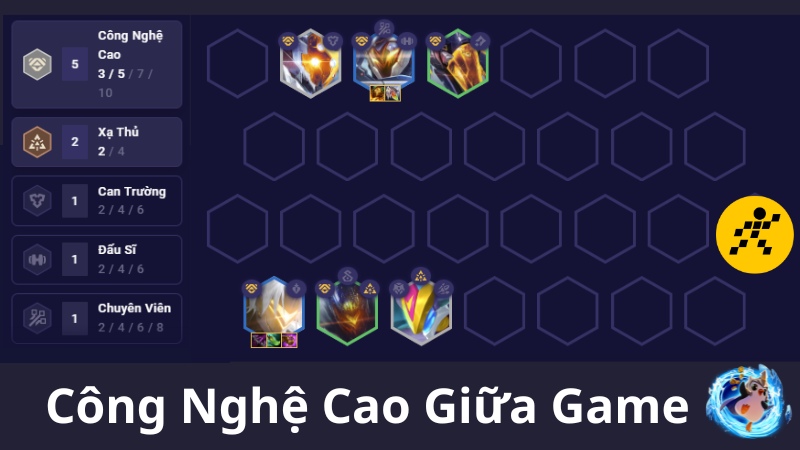 Cách chơi đội hình Công Nghệ Cao ĐTCL Mùa 14 Giữa Game Cách chơi đội hình Công Nghệ Cao ĐTCL Mùa 14 Giữa Game