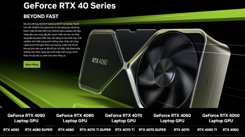 RTX 40 series (Ada Lovelace)