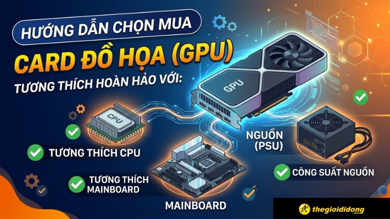 Lưu &yacute; khi chọn mua VGA ph&ugrave; hợp với Mainboard, CPU, nguồn bạn n&ecirc;n biết