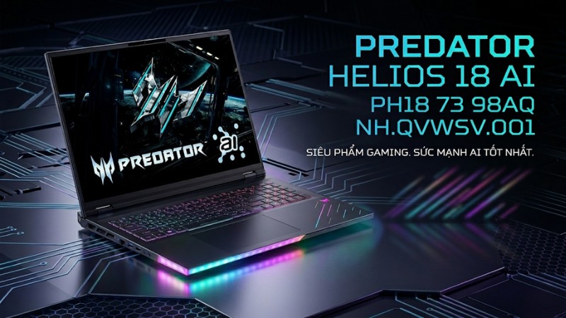 Laptop Acer Gaming Predator Helios 18 AI PH18 73 98AQ - NH.QVWSV.001