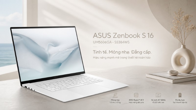 Laptop Asus Zenbook S 16 UM5606GA - SS384WS