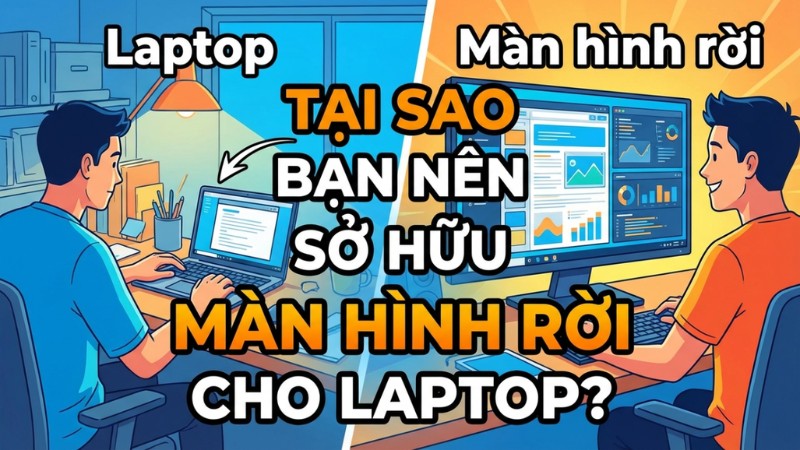 V&igrave; sao bạn n&ecirc;n sở hữu m&agrave;n h&igrave;nh rời cho laptop?