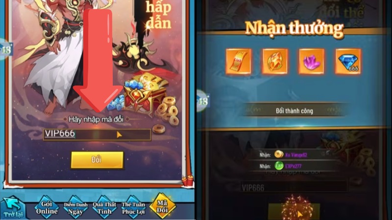 C&aacute;ch nhập code Thợ Săn Quỷ: Đại Chiến Dị Giới chi tiết