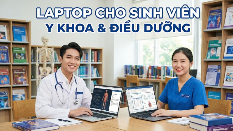 Top laptop cho sinh vi&ecirc;n Y khoa, Điều dưỡng