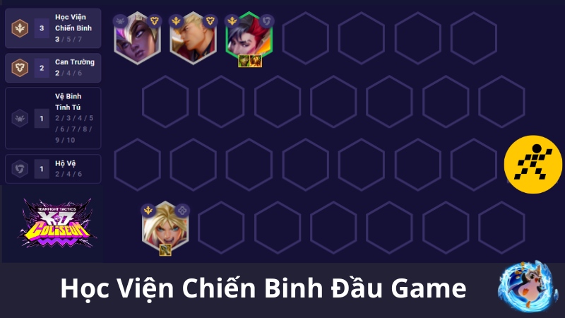 C&aacute;ch chơi đội h&igrave;nh Học Viện Chiến Binh ĐTCL M&ugrave;a 15 Đầu Game