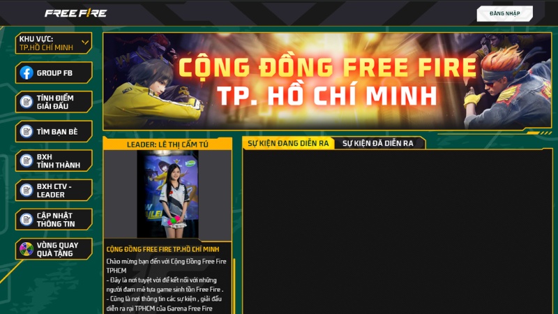 Theo d&otilde;i cộng đồng Free Fire