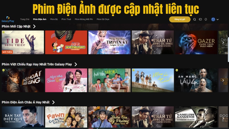 Nhiều phim Điện Ảnh được cập nhật liên tục