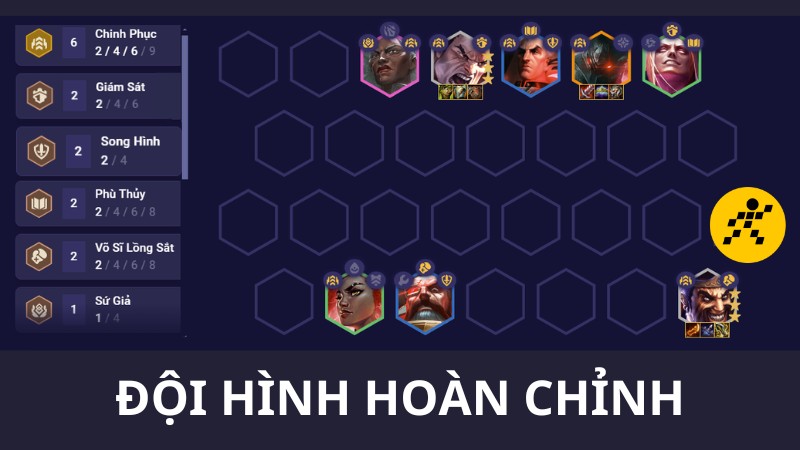 Cách nghịch tặc team hình Chinh Phục DTCL Mùa 13 cuối game 