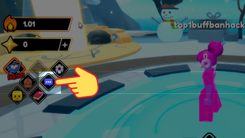 Chọn biểu tượng Chat (b&ecirc;n tr&aacute;i)