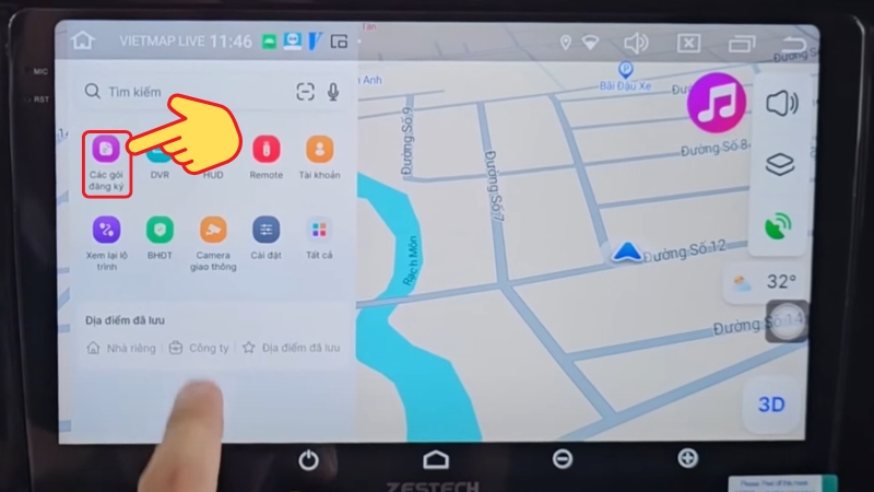 Trong bảng điều khiển chọn các gói đăng ký Trong bảng điều khiển chọn các gói đăng ký