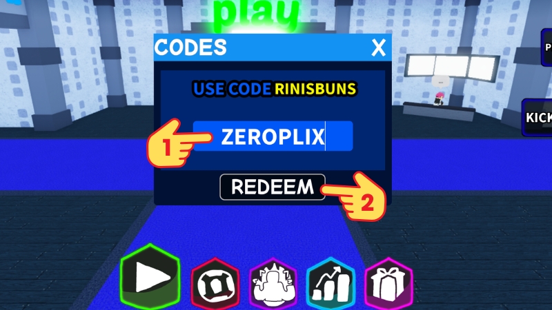 Nhập code > Bấm Send để nhận qu&agrave;.