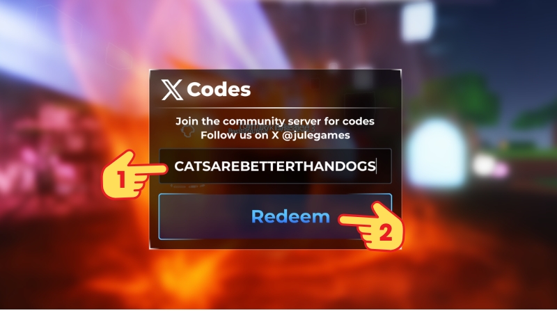 Nhập code > Bấm Redeem để nhận qu&agrave;