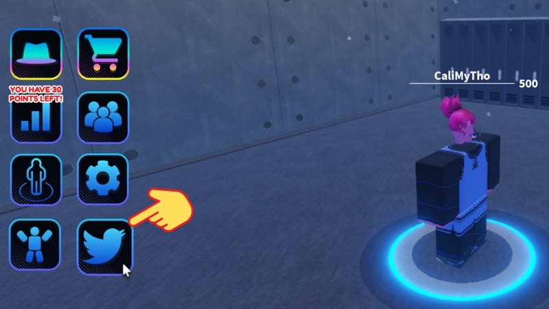 Chọn biểu tượng cho chim logo X (Twitter).