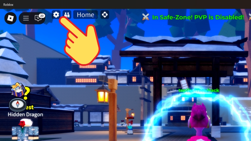 Chọn biểu tượng b&aacute;nh răng C&agrave;i đặt