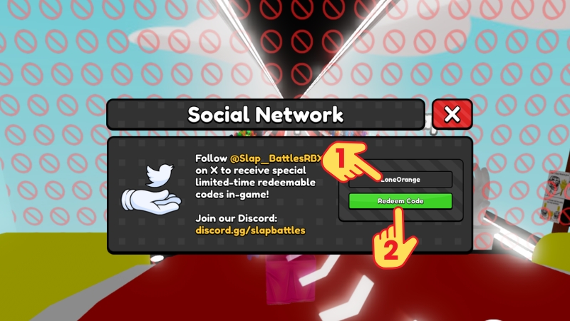 Nhập code > Bấm Redeem để nhận qu&agrave;.